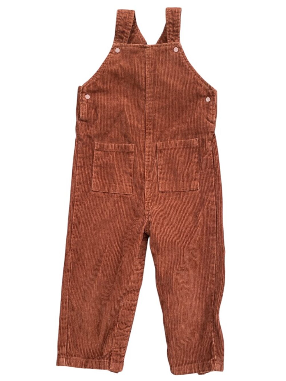 Carter's Brown Corduroy Overalls Rust Dungarees Retro Fall Photoshoot Retro-24M